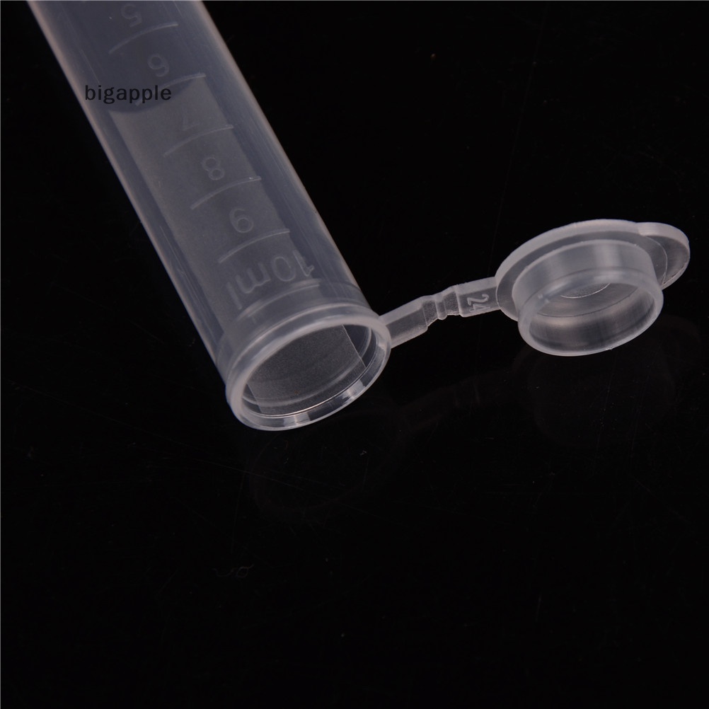 Bộ 20 ống nghiệm nhựa 10ml Bigapple có rdg