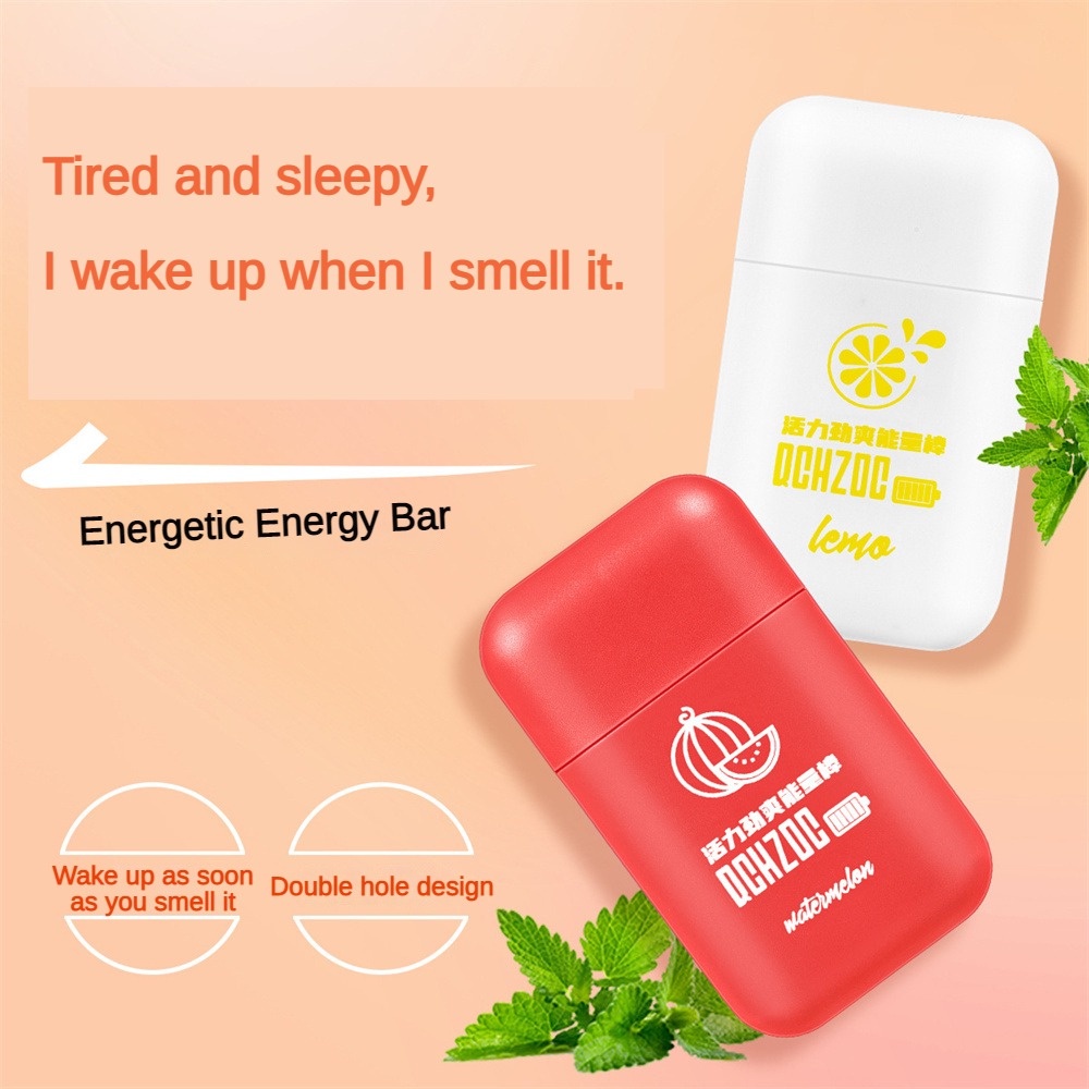 Ảnh EELHOE Qchzoc Ống hít mũi Bạc hà Nho Dưa hấu chanh Red Bull Thanh làm mới đa hương vị, năng lượng sảng khoái 3