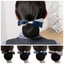 DELMER Bun Snood, Ruy Băng Mũ Nơ Lò Xo Kẹp, Phụ Kiện Tóc Thanh Lịch Kẹp Đuôi Ngựa Phong Cách Hàn Quốc Tóc Lưới Bao Bé Gái