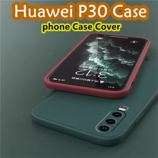 [Phong cách mới] Dành cho Ốp lưng Huawei P30 Silicon Full Case Chống vân tay Vỏ điện thoại màu trơn cổ điển