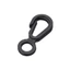 Dụng cụ cắm trại và hiking đen POM carabiner nhựa, tiện ích EDC