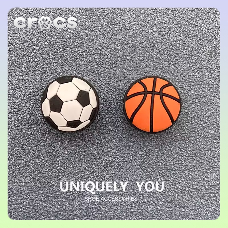 sticker dép crocs Bóng rổ bóng đá jibbitz crocs jibitz cross sticker ...