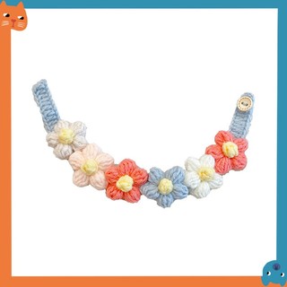Chó Mèo Handmade Len Dệt Khăn Tình Yêu Hoa Nơ Trang Sức Dễ Thương Cổ Thú Cưng Trang Trí
