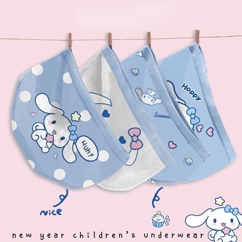 SANRIO Quần Lót cotton Họa Tiết Hoạt Hình Xinh Xắn Dành Cho Bé Gái