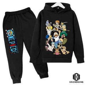 One Set Đồ 2 Món Gồm Áo hoodie In Hình luffy Hoạt Hình Thời Trang Xuân Thu Cho Bé Trai
