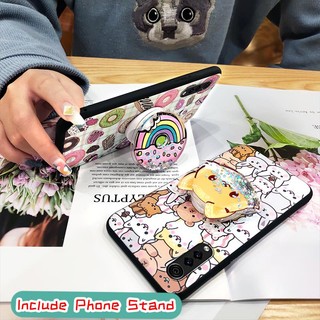 Dirt-resistant Soft Case Phone Case For LG Velvet 4G/5G Kickstand glisten Anti-knock Durable Cute drift sand Waterproof