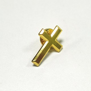 Fine 10 Chiếc Hợp Thời Trang Cross Corsage Chân Hợp Kim Thời Trang Chất Liệu Chữ Thập Trâm Huy Hiệu Kim Loại