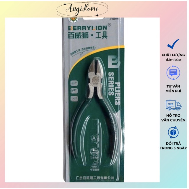 Kìm cắt điện cắt kẽm làm hoa mini 5 inch Berrylion ANGIHOME
