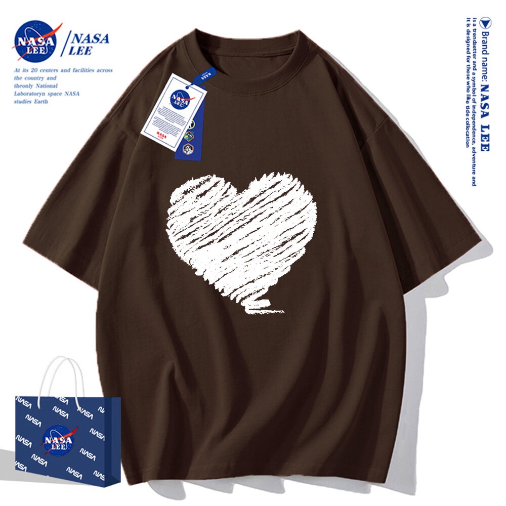 Áo Thun Cotton Tay Ngắn Dáng Rộng Nasa – Thời Trang Mùa Hè 2024 Cho Nam