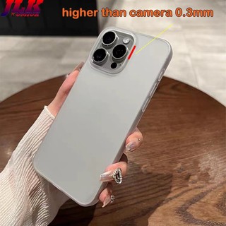 [JLK] Ốp lưng điện thoại siêu mỏng 0.5mm bề mặt mờ trong suốt vỏ cứng PC cho iPhone 15 Pro Max 15 Plus 14 13 12 Chống va đập mỏng nhẹ