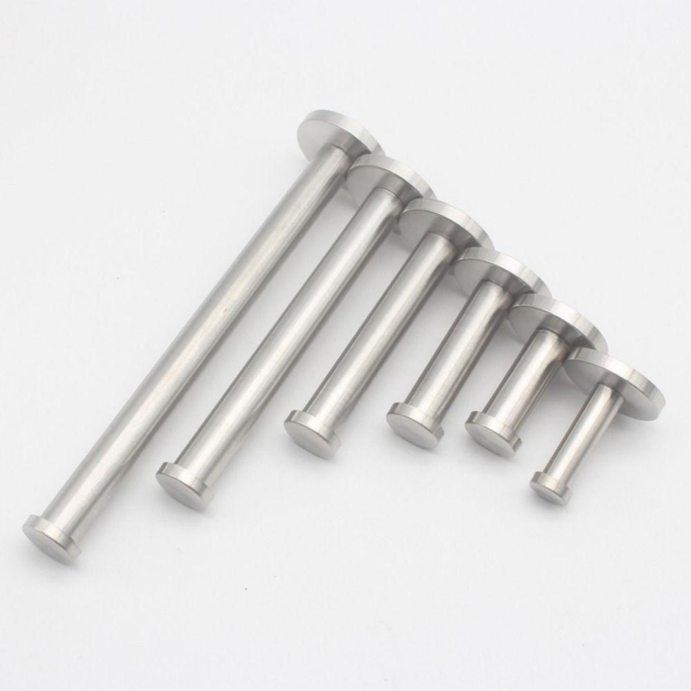 YICA 1 Cái Giá Treo Khăn, Phụ Kiện Phần Cứng Phòng Tắm Bằng Thép Không Gỉ Móc Quần Áo Đơn, Màu Đen Bạc Bền Có Ốc Vít Móc Đấm Tường Hình Trụ