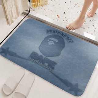 Thảm Cửa BAPE A Bathing Ape Quà Tặng Thiết Thực Cho Bạn Bè Phòng Ngủ Văn Phòng Trang Trí Nhà Cửa Thảm Sàn Chống Trơn Trượt (60x40CM)