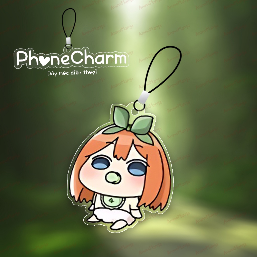 Móc Treo Gotoubun no Hanayome NHÀ CÓ NĂM NÀNG DÂU TREO Nakano Miku Yotsuba Itsuki Yotsuba chibi anime mica trong