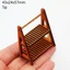 Nhà búp bê YOLOGO Thu nhỏ, Kệ gỗ hai lớp 2 màu, Nội thất mô phỏng 43 * 24 * 57mm Trang trí nhà búp bê