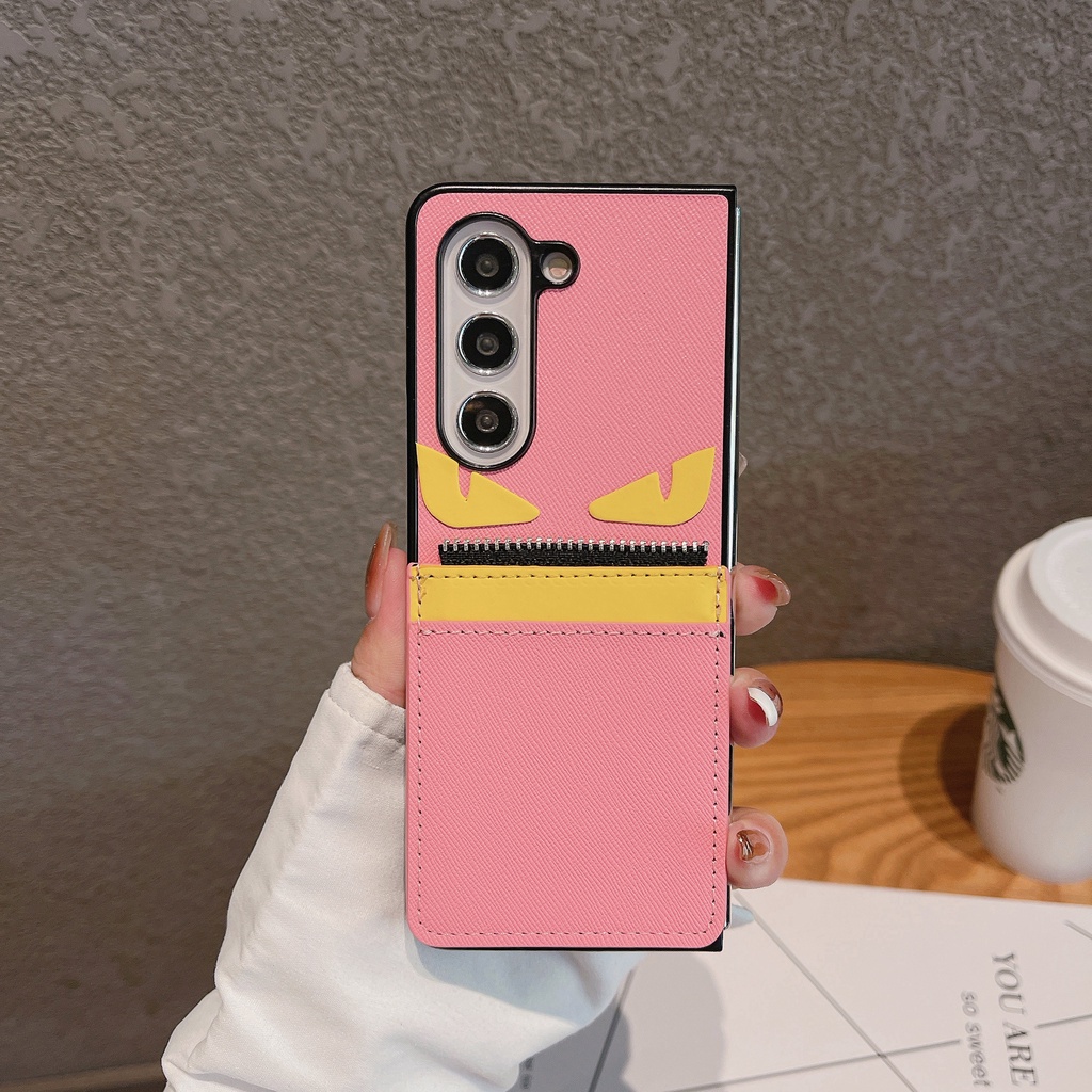Dành Cho Samsung Galaxy Z Fold 6 5 4 3 2 Da PU Cổ Điển Cổ Điển Có Thẻ Ví Thiết Kế Khe Cắm Ốp lưng Samsung Galaxy Z Fold5 Z Fold6 5G Gấp Ốp lưng