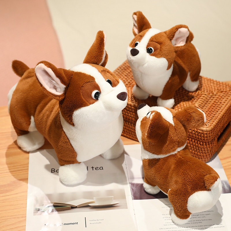 Rytanda Kawai Ikoki Dog Plush Doll Dễ thương Chất béo Corgi Filler Toy Soft Dog Plush Baby Toy Quà tặng sinh nhật cho trẻ em Chó corgi Nhồi Bông Dễ Thương