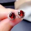 ⭐ Chính Hãng Bông Tai Bạc Đính Kim Cương Toàn Diện Sáng Tạo Nhiều Màu Sắc ice chalcedony jasper classy Cho Nữ