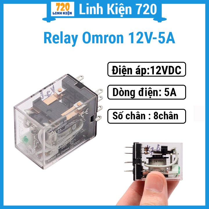 Relay Omron 12V-5A 8 chân | Shopee Việt Nam