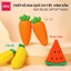 Gôm Tẩy Hoa Quả Khổng Lồ Deli Siêu To Tẩy Sạch Ít Vụn An Toàn Cho Bé Học Sinh Trẻ Nhỏ Bút Chì 2B HB