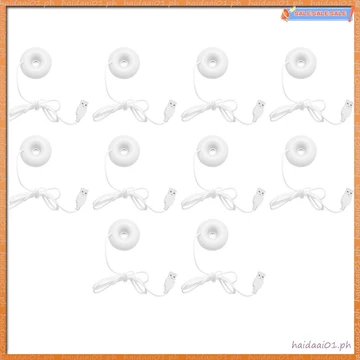 [Q H B W] 10X Máy Tạo Độ Ẩm Bánh Donut Trắng Usb Văn Phòng Để Bàn Máy Tạo Độ Ẩm Mini Di Động Sáng Tạo Máy Lọc Không Khí Trắng