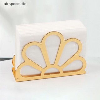 Airspeccutin Giá Đỡ Khăn Ăn Bằng Thép Không Gỉ Mạ Vàng Hình Vuông Sáng Tạo