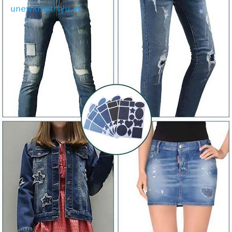 Miếng Dán Màu Đen / Xanh Dương Dùng Sửa Chữa Áo Khoác / Quần