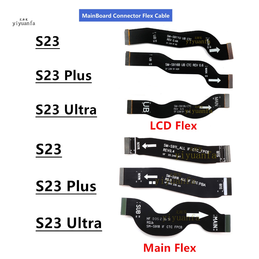Bảng Chính Bo Mạch Chủ Kết Nối Mainboard Cáp Mềm Cho Samsung Galaxy S23 Plus Ultra S23 + 5G S23U LCD Flex Cable