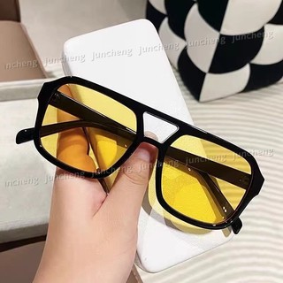Kính Mát Phi Công Thời Trang Dành Cho Nữ Vintage Đôi Cầu Màu Vàng Kính Mát Nữ Sắc Thái Nữ Kính UV400
