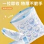 Cuộn 100 túi rác dây rút sinh học in hình thỏ xanh đáng yêu 45x50cm