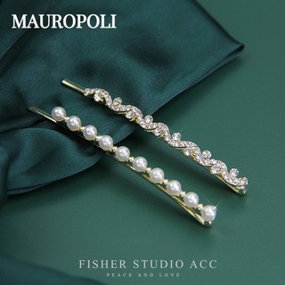 Mauropoli [Sẵn Sàng] Kẹp Mũ Đội Đầu Kim Cương Giả Bộ Kẹp Phẳng Kẹp Bên Cô Gái Kẹp Tóc Bên Kẹp Tóc Nổ Kẹp Cặp Kẹp