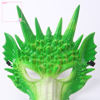 Mặt Nạ Bảo Vệ Mặt Hóa Trang Hình Đầu Rồng 3d Nhiều Màu Sắc Dùng Hóa Trang Tiệc Đông Nam Á