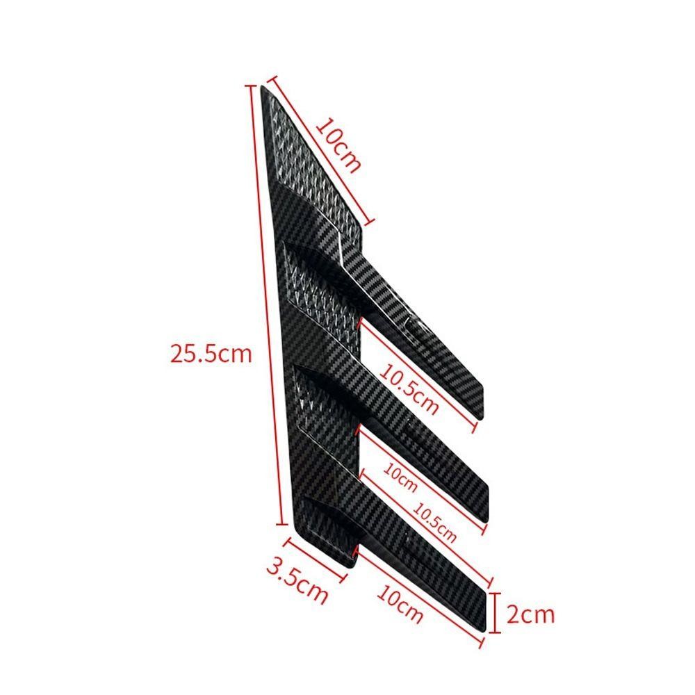 HAPPYNOOK Splitter, Phụ kiện cánh sau Lỗ thông hơi bên Trang trí ô tô Cánh lướt gió phía sau, Chất lượng cao Trang trí bên ngoài Bền Air Wing Cover Viền đa năng