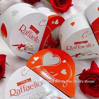 Kẹo socola dừa trái tim hộp thiếc Raffaello 300g