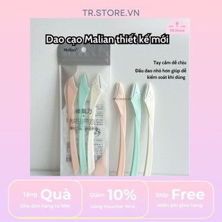 Bộ 3 Dao Cạo Lông Mày Malian Màu Pastel (Mẫu 2026) - Xinh Xắn, Lưỡi An Toàn