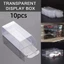 CHEESELY 10 Cái Trưng Bày Bảo Vệ Mô Hình Anime, 1 / 64 Đồ Chơi Mô Hình Xe Ô Tô PVC Mô Hình Hộp Trưng Bày, Chống Bụi Hình Chữ Nhật Đồ Chơi Sắp Xếp Đứng Phù Hợp Với Tomica Limited Hotwheels