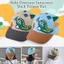 JKDESIGN 0-3 Tuổi Mũ Bóng Chày Trẻ Em, Mũ Chống Nắng Vành Lớn Hoạt Hình Dễ Thương, Bông Mùa Hè Có Thể Điều Chỉnh Ngoài Trời Mũ Đạt Đỉnh Trẻ Em