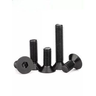 ((LLY) Vít Bulông đầu chỏm cầu , bulong  đầu bằng inox 304 Đen，Bu Lông Đầu Lục Giác Dẹp Siêu Mỏng Bằng，Ốc vít  đầu lục giác dẹp mỏng phẳng M2-M8 * L: 3-60mm (RM-VN-1)