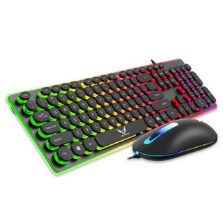 Bộ Chuột Và Bàn Phím Cơ Gaming k13 Có Dây Và Đèn Led Cảm Ứng Dạ Quang Dành Cho Máy Tính Lff0905