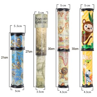 Kính vạn hoa xoay RISEDOT, Kính vạn hoa thay đổi bằng nhựa ma thuật bằng giấy, 21 / 30 / 27cm Đồ chơi thế giới màu lạ mắt có thể điều chỉnh có thể mở rộng