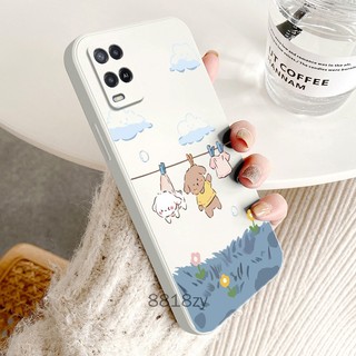 ốp lưng oppo a54 Ốp Điện Thoại tpu silicone Mềm Chống Rơi Vỡ In Hình Dễ Thương Kèm Dây Đeo Cho oppo a54