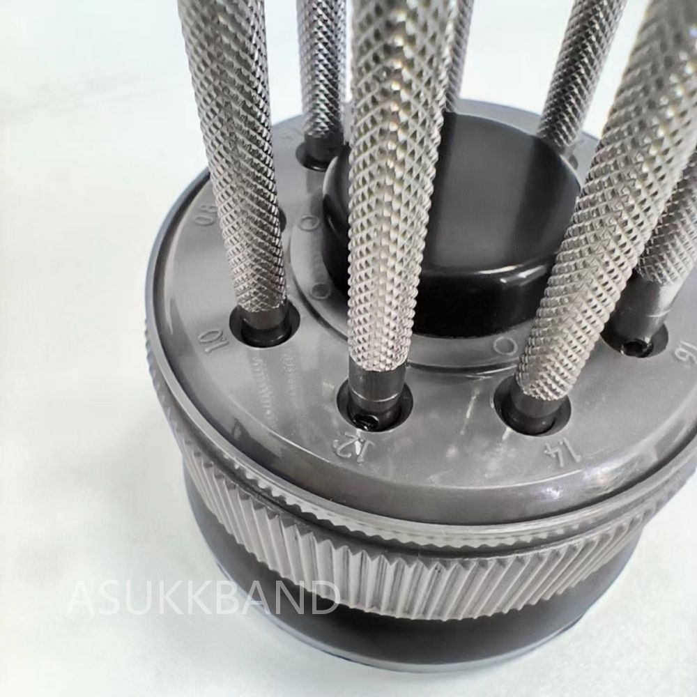 9 Chiếc Đồng Hồ Dụng Cụ 0.8mm-2.0mm Có Rãnh Chữ Thập Phẳng Phillips Bộ Tua Vít Bộ Đồng Hồ Sửa Chữa Kính Tua Vít Mini Lưu Trữ