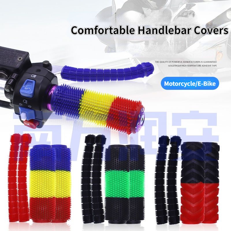 1 Cặp Vỏ Bọc Tay Lái Xe Đạp Điện Bằng Cao Su Chống Trượt