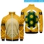 SY3 Áo khoác Super Mario Bros Cosplay 3D Áo khoác Unisex Hoạt hình Koopa Toad dài tay Áo khoác ngoài thông thường Plus Size Y