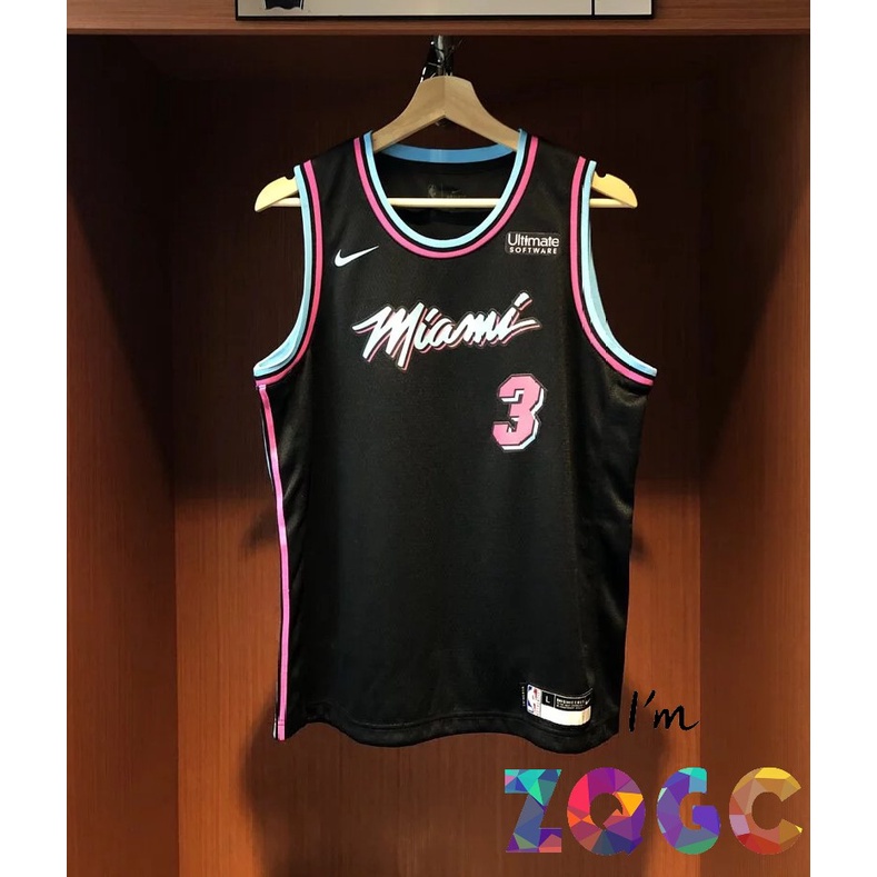 Áo Bóng Rổ NBA Jersey Heat Wade 3 Wade Dwyane Flash Chất Lượng Cao ...