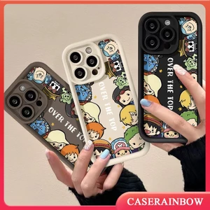 Dễ Thương Ốp Điện Thoại Mềm Họa Tiết Hoạt Hình one piece Cho iphone 7plus 11 15 14 pro max 13 12 xr xs max 7 x 8 6s 6 plus se 2020