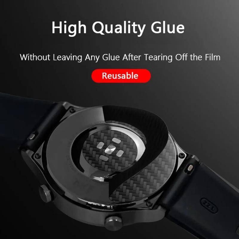 Dành Cho Huawei GT3 SE GT2 Pro ECG GT5 GT4 46mm GT Runner GT2e Chất Lượng Cao Sợi Carbon Phía Sau Phim Miếng Dán Bảo Vệ Đồng Hồ Cho Huawei Watch 4 3 Pro 46mm 48mm Buds Honor GS Pro Magic 2