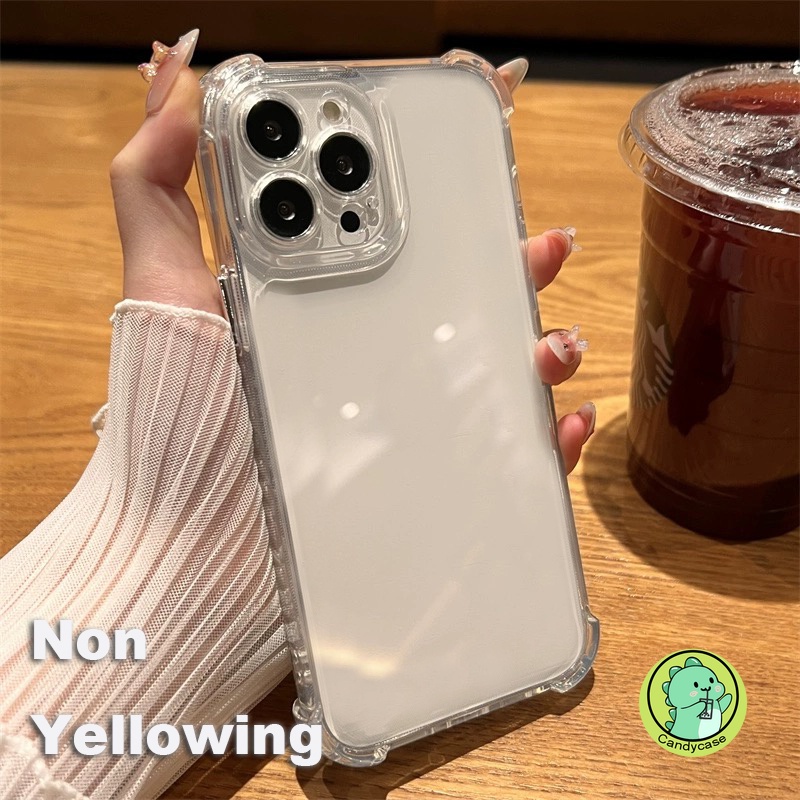 Ốp Chống Vàng Cho OPPO Reno 14 Pro 13F 13 Pro A5 Pro Find X8S X8 Pro Ultra Plus 5G 4G Vỏ Điện Thoại TPU Mềm Đơn Giản Sang Trọng Trong Suốt Chống Sốc