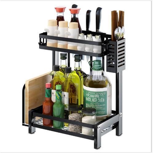 { Xả Kho } Kệ đựng Gia Vị 2 - 3 tầng. Kích thước: 2 tầng 33x20x43cm. - GiaDungAnhThu