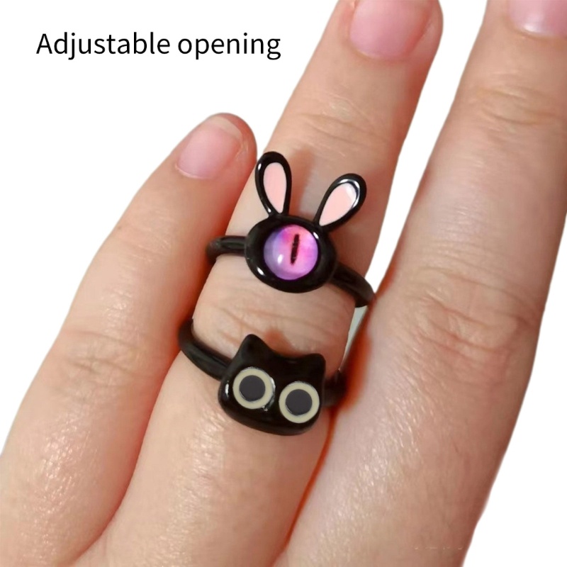 Vic Cat Monster Mở Nhẫn Có Thể Điều Chỉnh Cho Nữ Bé Gái Phụ Kiện Trang Sức Dự Tiệc