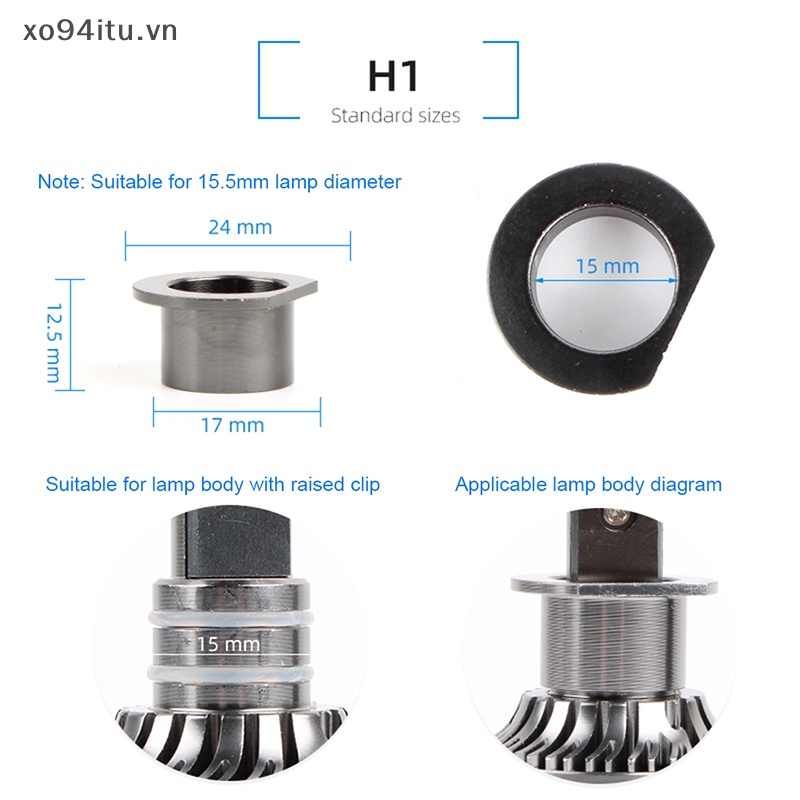 XOITU Cho V7-9005 / 9006 / 9012 / H11 / H7 / H4 / H3 / H1 Kẹp Giữ Đèn LED Ô Tô Đèn Pha Bóng Đèn Đế Adapter Ổ Cắm Giá Đỡ VN
